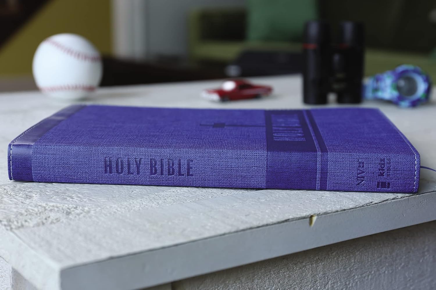 Thumbnail 6 de Zonderkidz NIV Bible for Kids, Large Print Leathersoft, Blue, Red Letter
