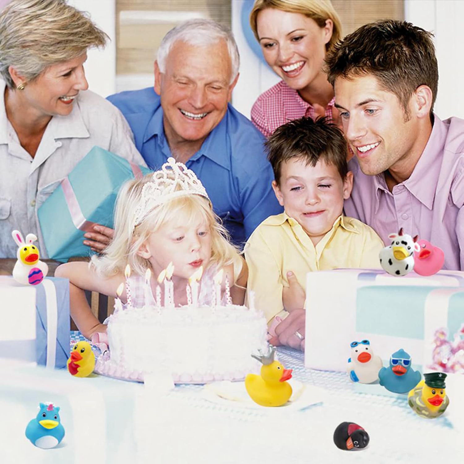 Thumbnail 4 de XY-WQ Rubber Duck 150-Pack Bath Toy Assortment (2.3-Inch Ducks, 50 Varieties)