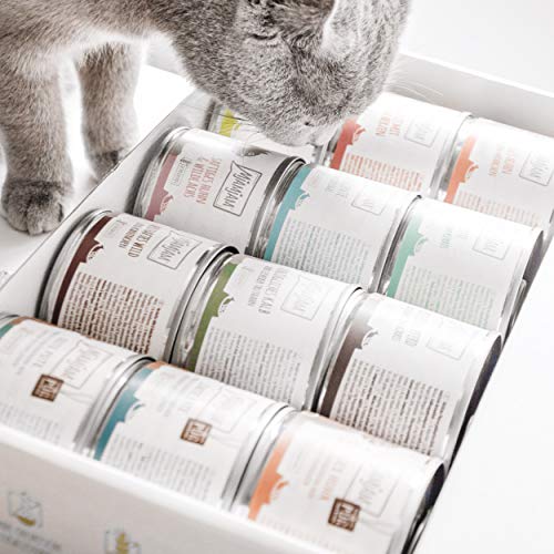 Detalle de MjAMjAM Premium Nassfutter für Katzen – saftiges Huhn mit Möhrchen, getreidefrei, 6 x 400 g