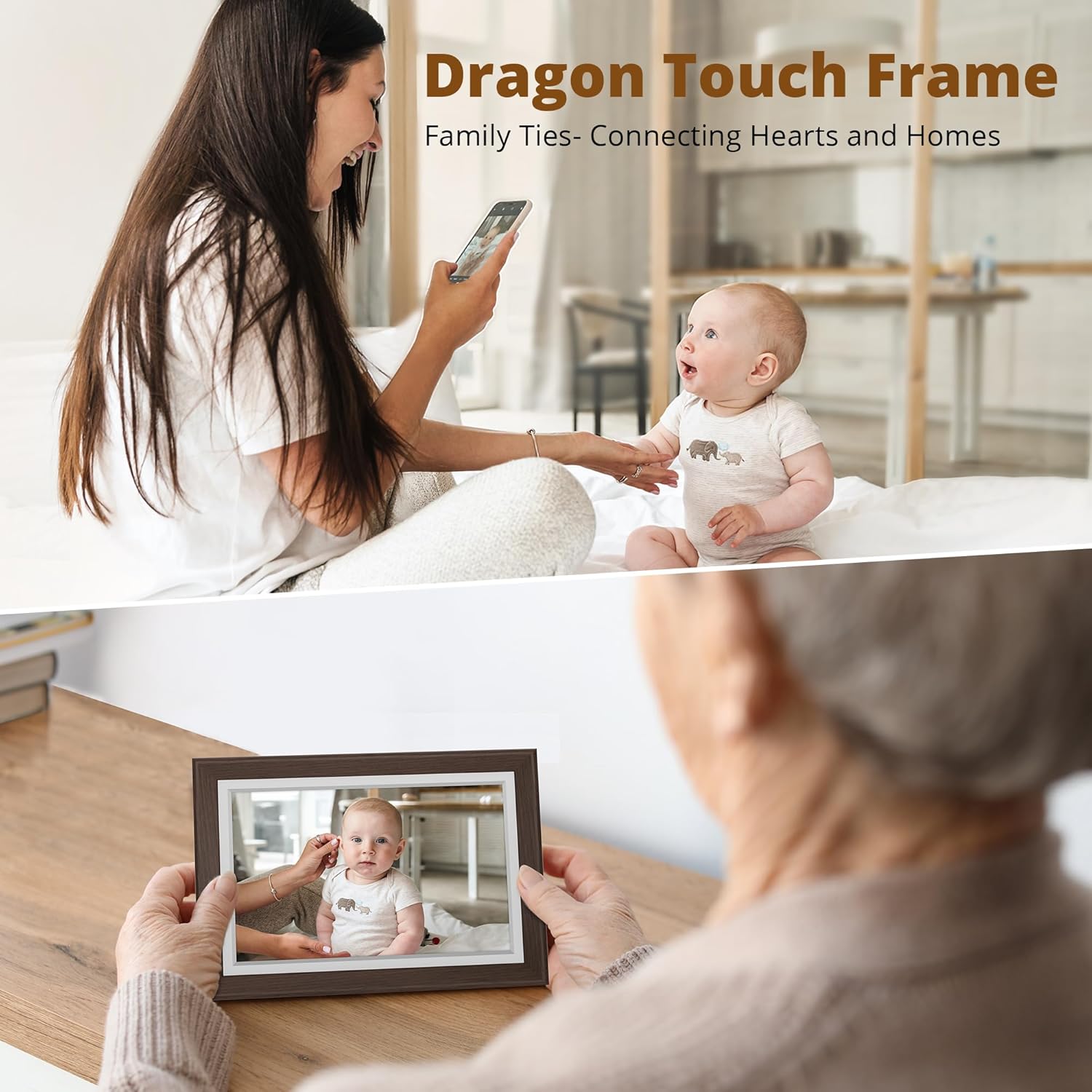 Thumbnail 2 de Dragon Touch cornice digitale WiFi da 10,1” con touchscreen IPS e 32 GB di memoria