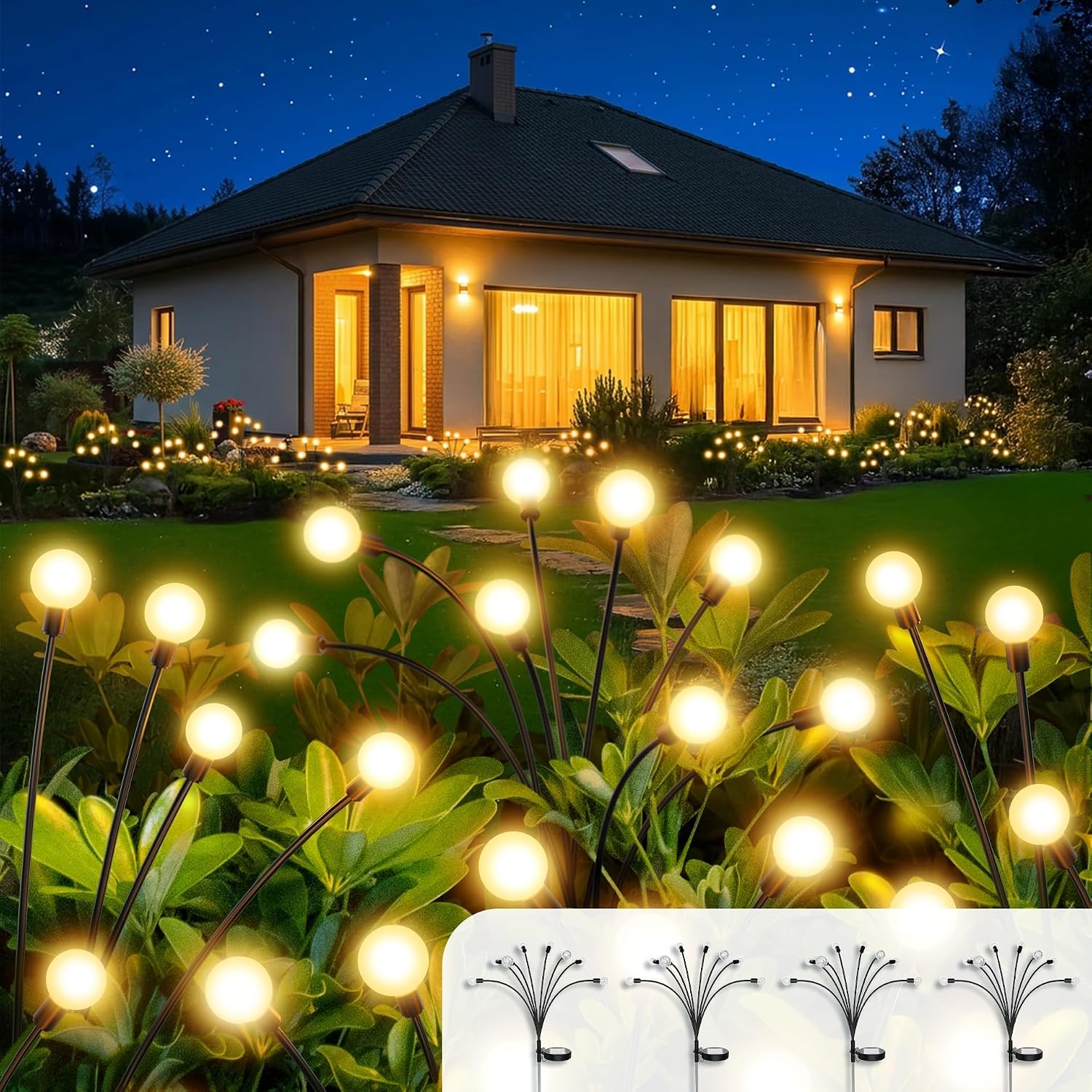 Thumbnail 6 de ULAIYOHOME Solar Firefly Lights, 8 LEDs