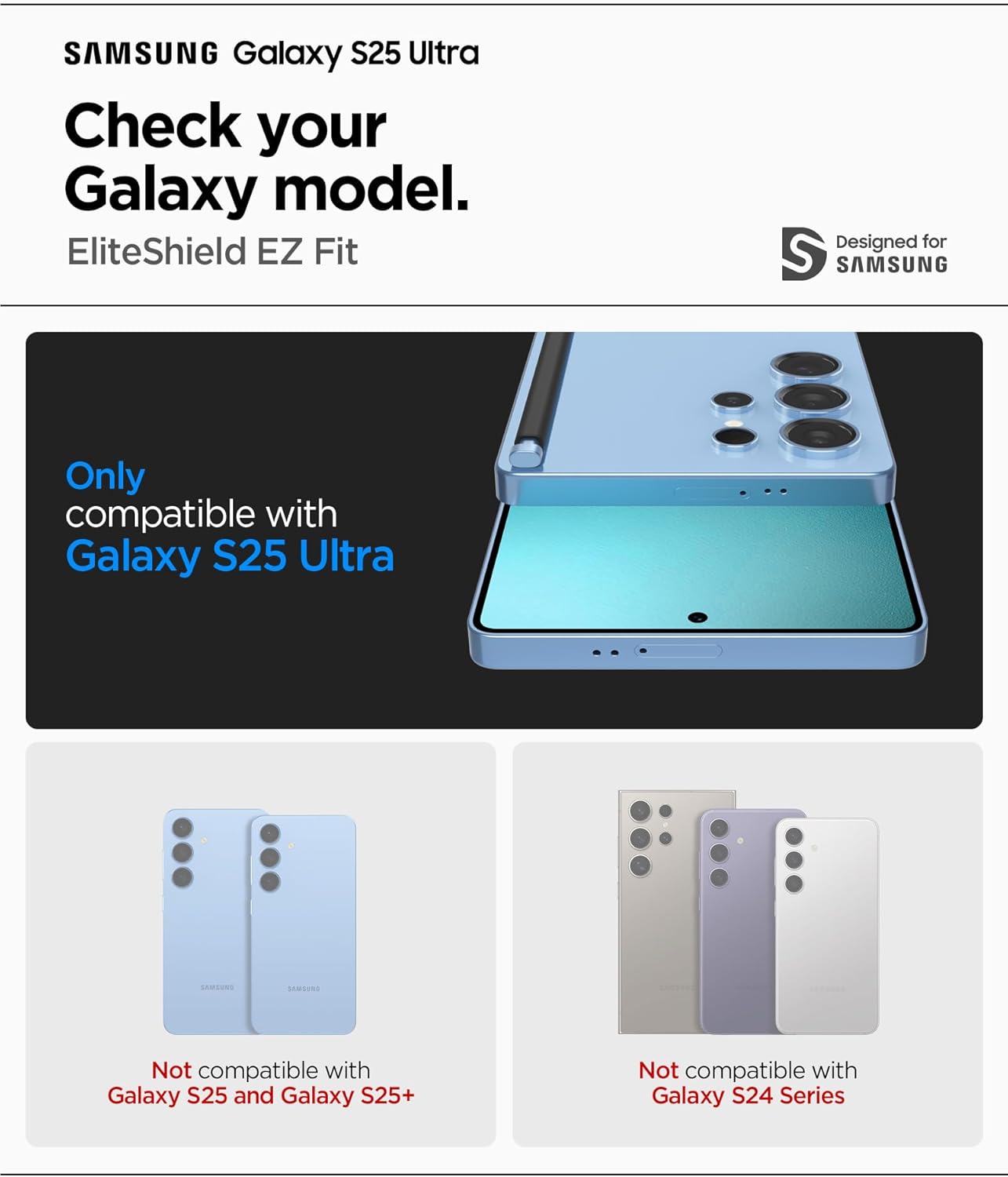 Thumbnail 1 de Spigen EliteShield EZ Fit Protection Écran TPU pour Samsung Galaxy S25 Ultra (2 pièces) – pose facile
