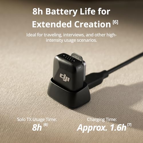 Detalle 2 de DJI Mic Mini Transmitter (Infinity Black) — Ultralight, Detail-Rich Audio