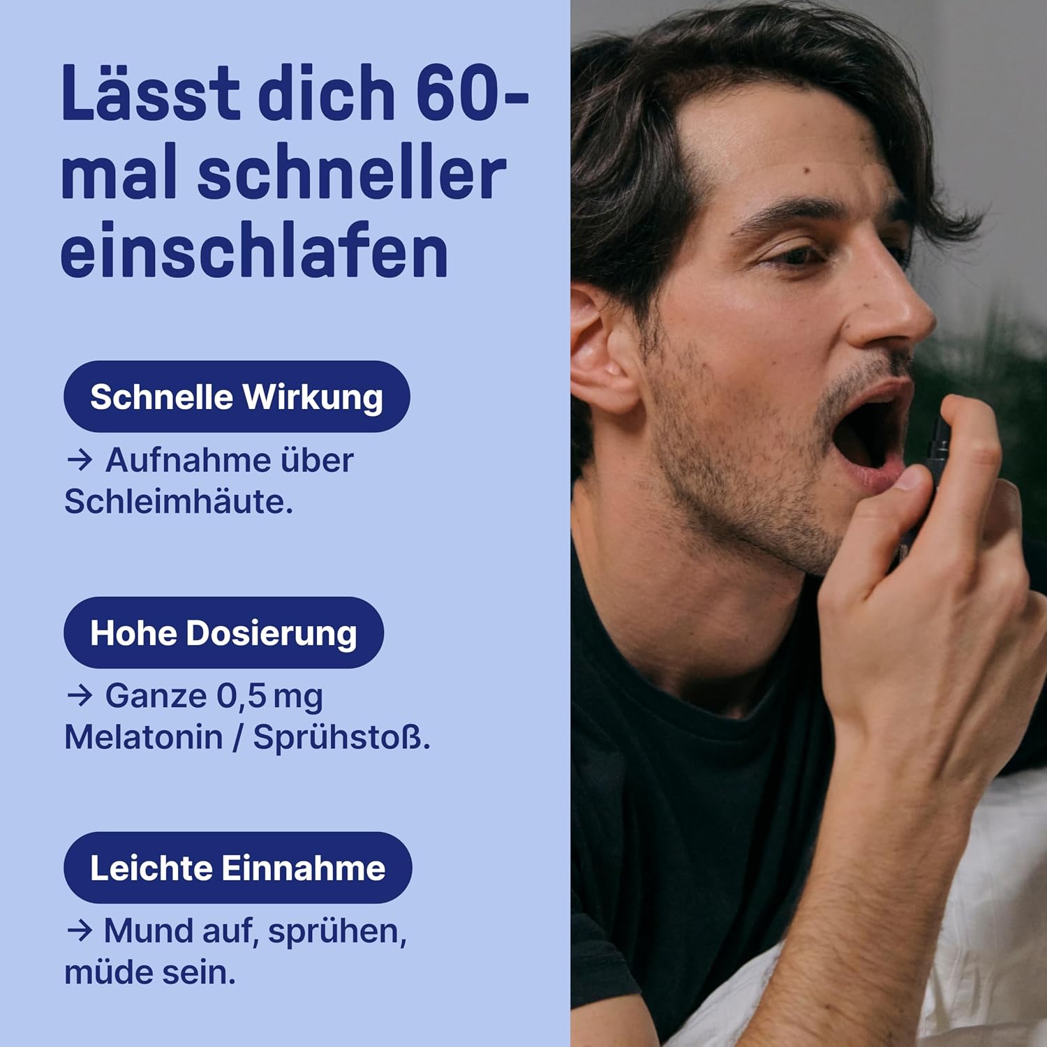 Thumbnail 2 de Braineffect Sleep Spray Strong (Melatonin) – hochdosiertes Einschlafspray mit 0,5 mg pro Sprühstoß, 50 ml