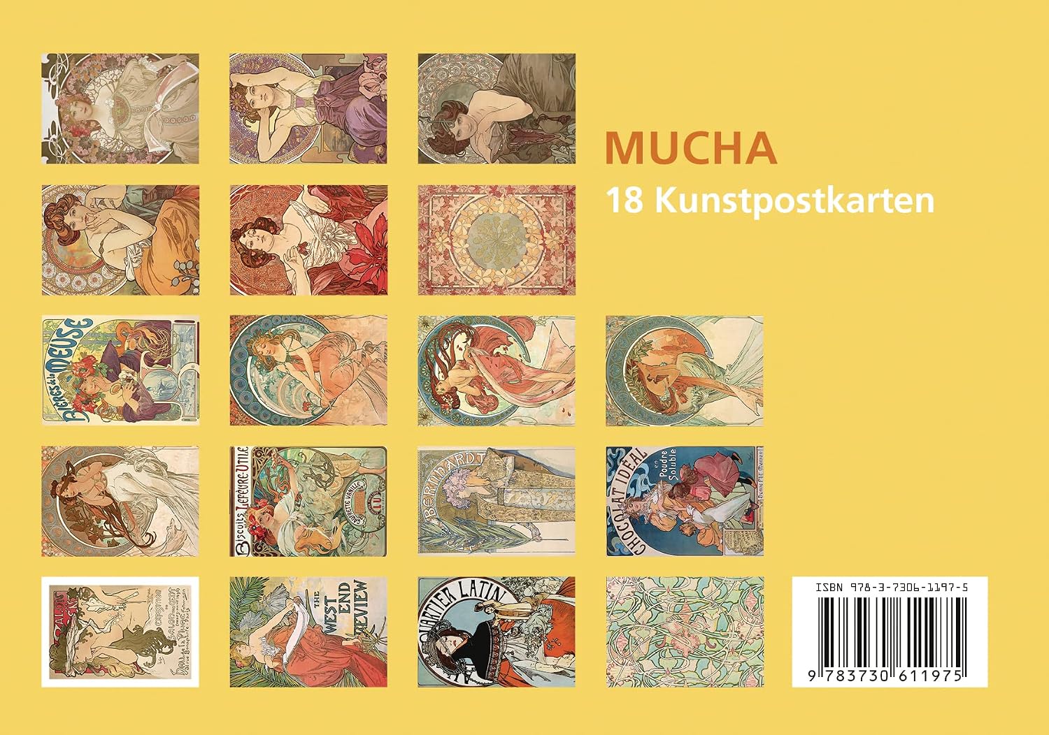 Detalle 2 de Alfons Mucha – set med 18 konstvykort