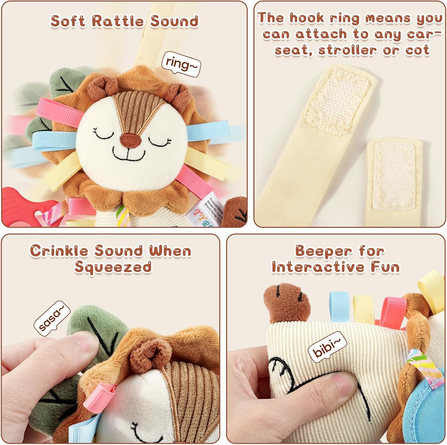 Detalle de TYRY.HU baby rattle toy, sensory fun