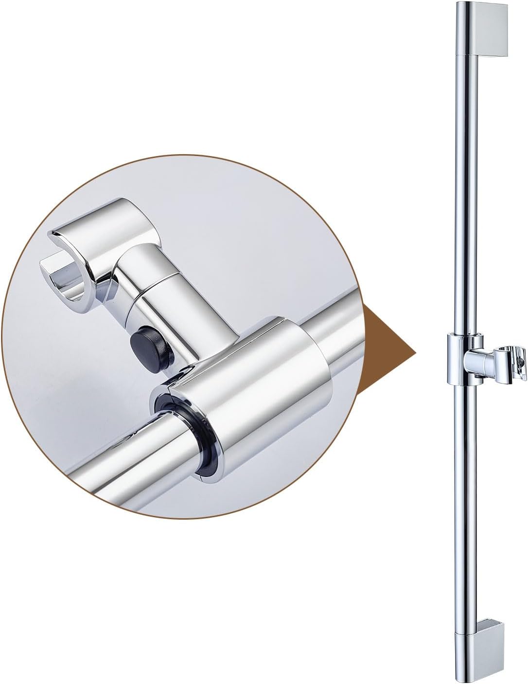 Detalle de LakeBayMZC Asta Doccia Acciaio inox 70 cm