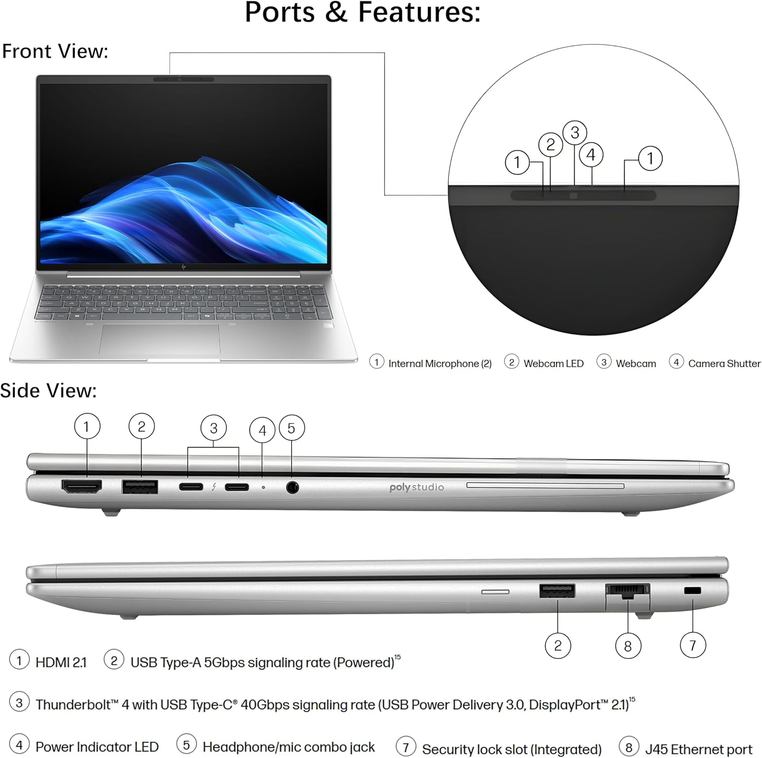 Thumbnail 5 de HP business laptop 16-inch