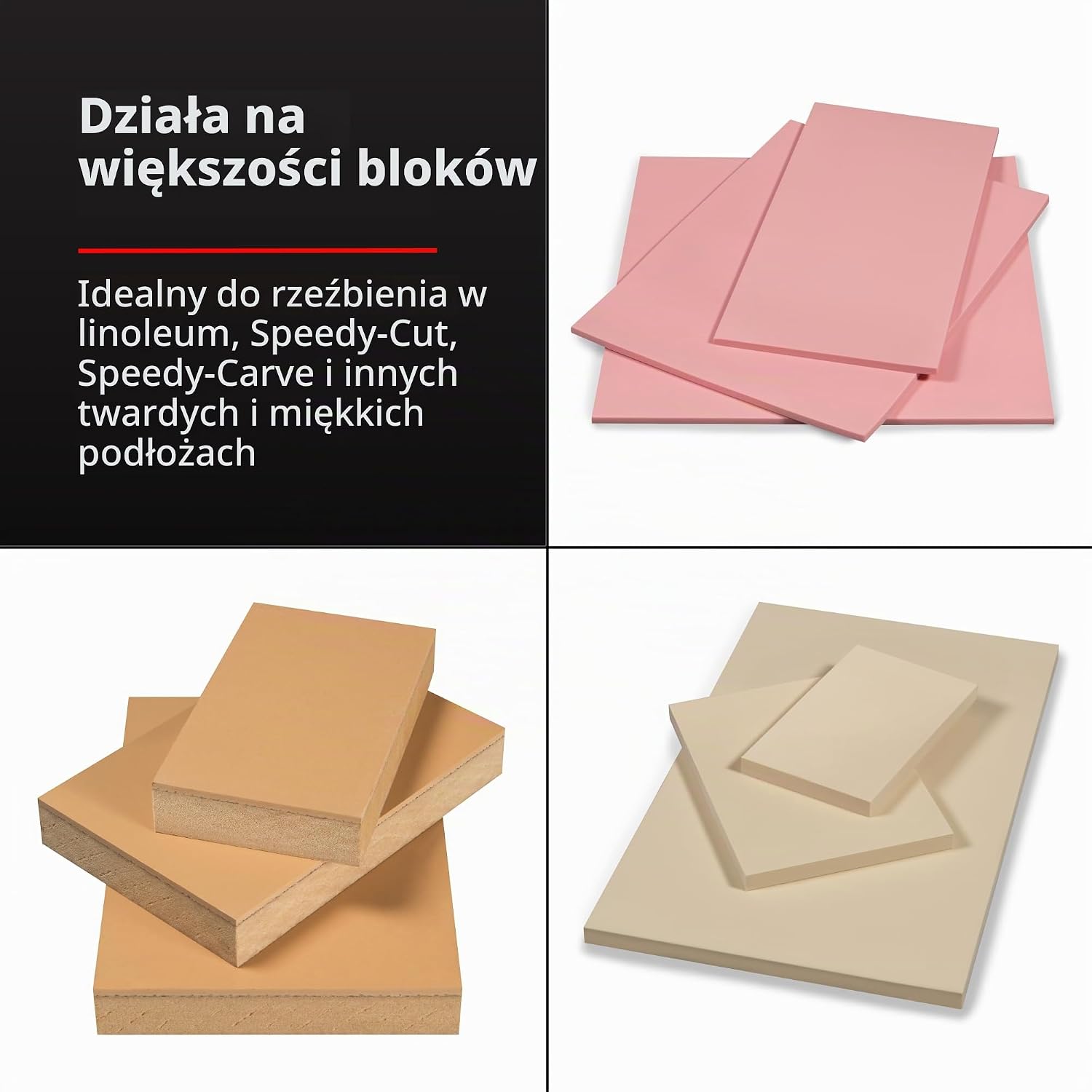 Detalle de Speedball Linoleum Cutter Asortyment #1 – zestaw do linorytu z uchwytem i 5 ostrzami