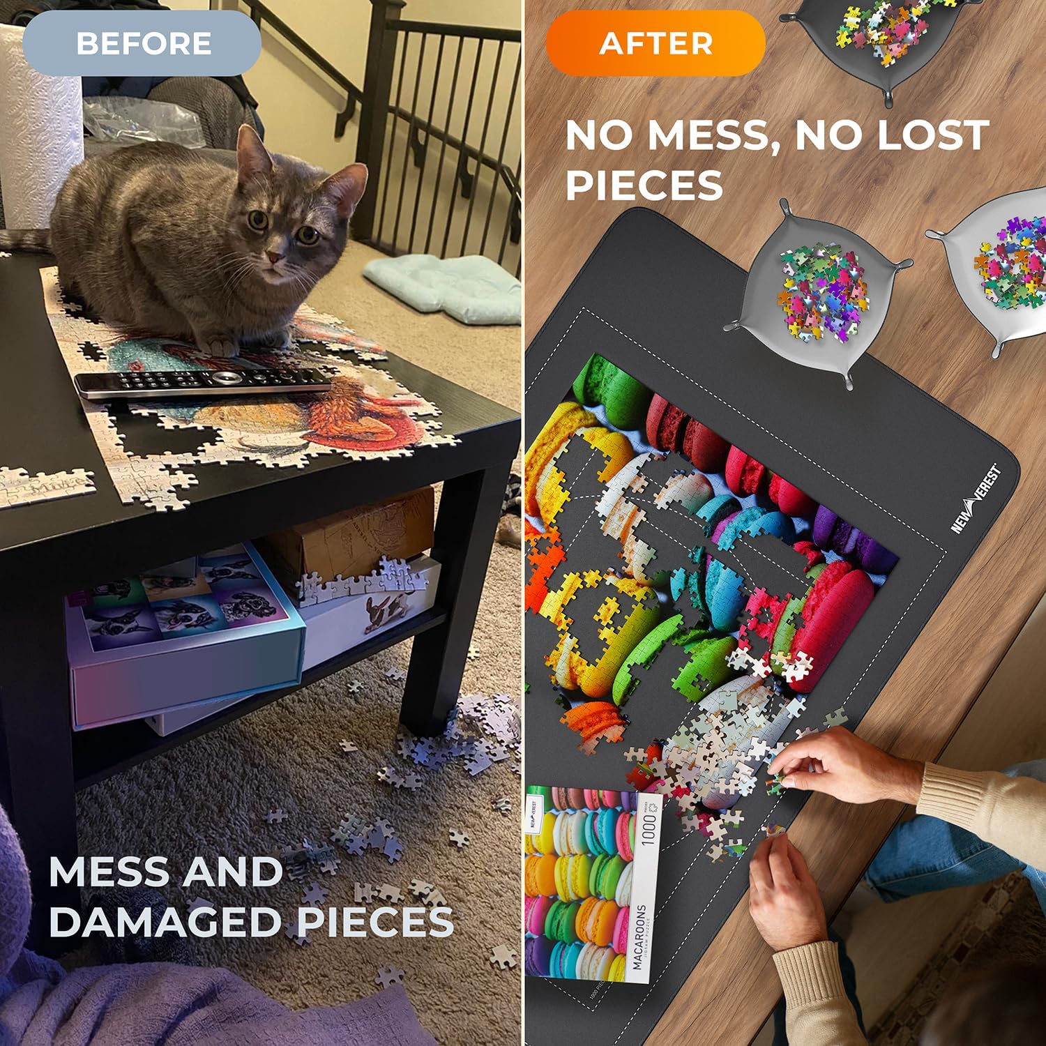 Thumbnail 4 de Newverest Jigsaw Puzzle Mat Roll Up 117×66 cm