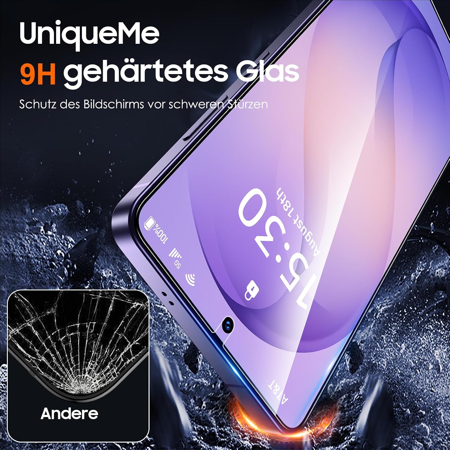 Thumbnail 1 de UniqueMe Schutzglas-Set für Samsung Galaxy S26 Ultra – 2 Stück Displayschutz + 2 Stück Kameraschutz (9H, HD-Klar)