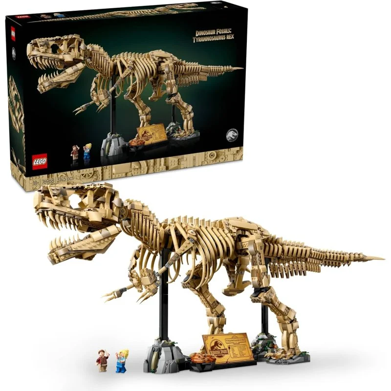 Detalle de LEGO Jurassic World 76968 Excavación del fósil de T. rex, 3.145 piezas