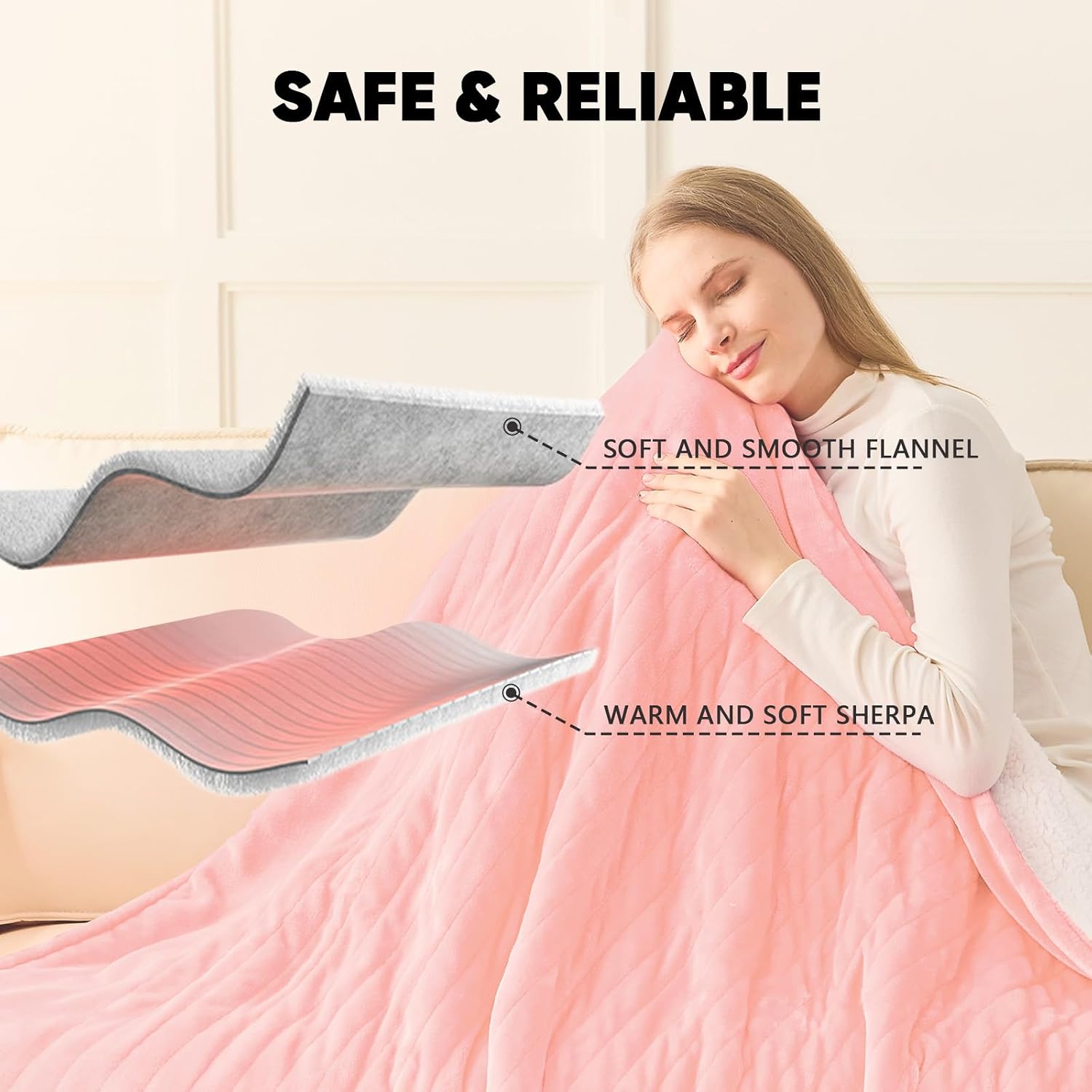 Thumbnail 6 de GreenOak Heated Blanket, Twin