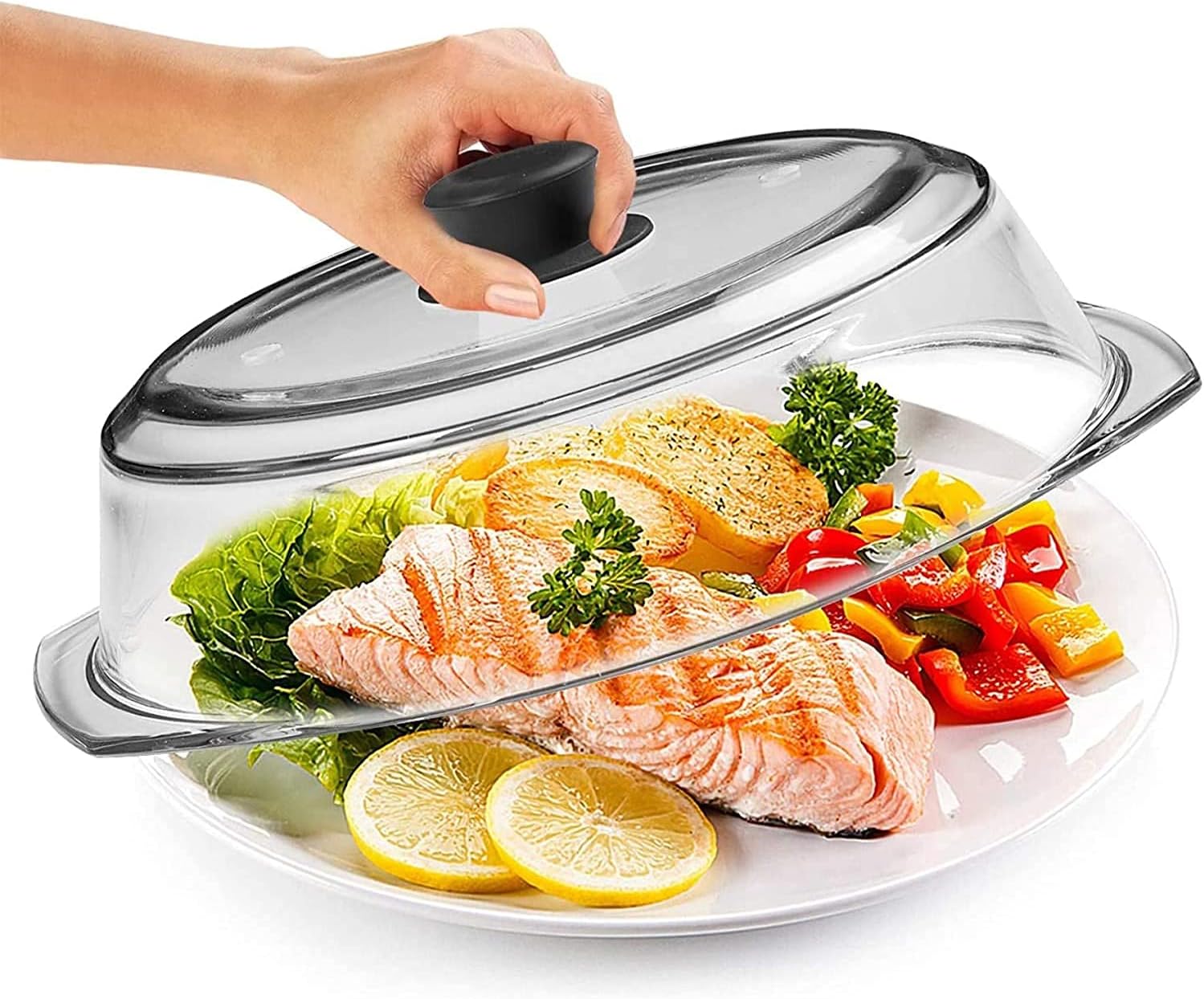 Detalle 2 de Bezrat Microwave Plate Cover 10 Inch 🍽