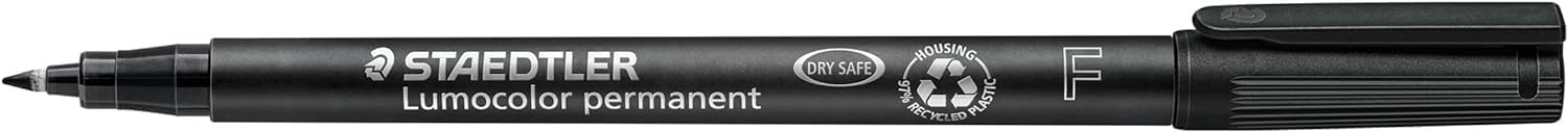 Detalle 2 de Staedtler 318 WP4 Etui de 4 Feutres Pointe 0,6 mm Assortis – Noir, Bleu, Vert, Rouge
