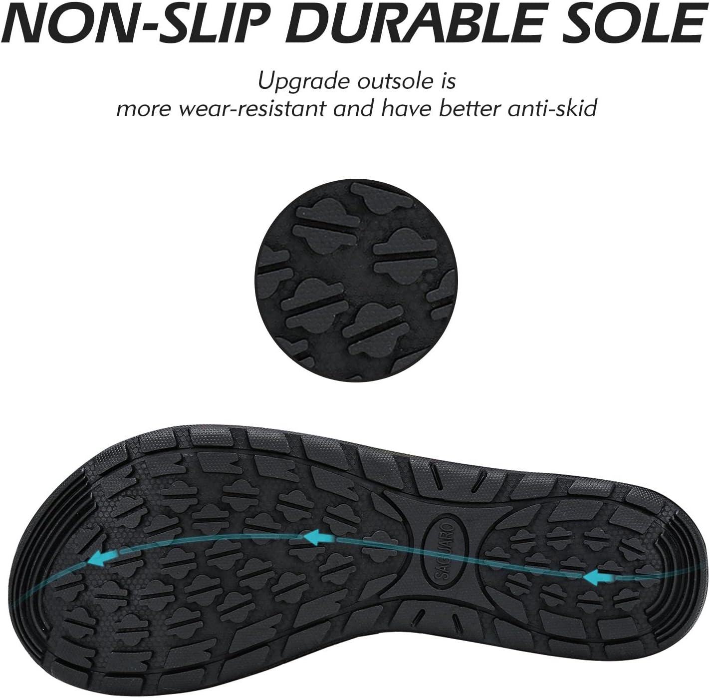 Thumbnail 4 de SAGUARO Unisex Badeschuhe – Wasserschuhe für Damen und Herren, schnell trocknend, rutschfeste Gummisohle (EU 37–47)