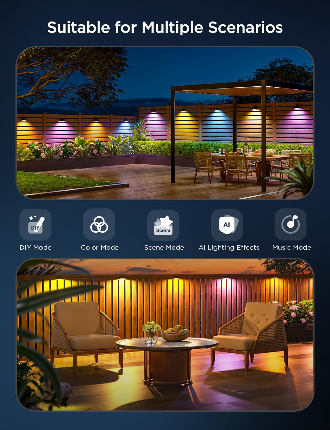 Thumbnail 6 de Govee Outdoor Fence Wall Light 6-pack 🌳