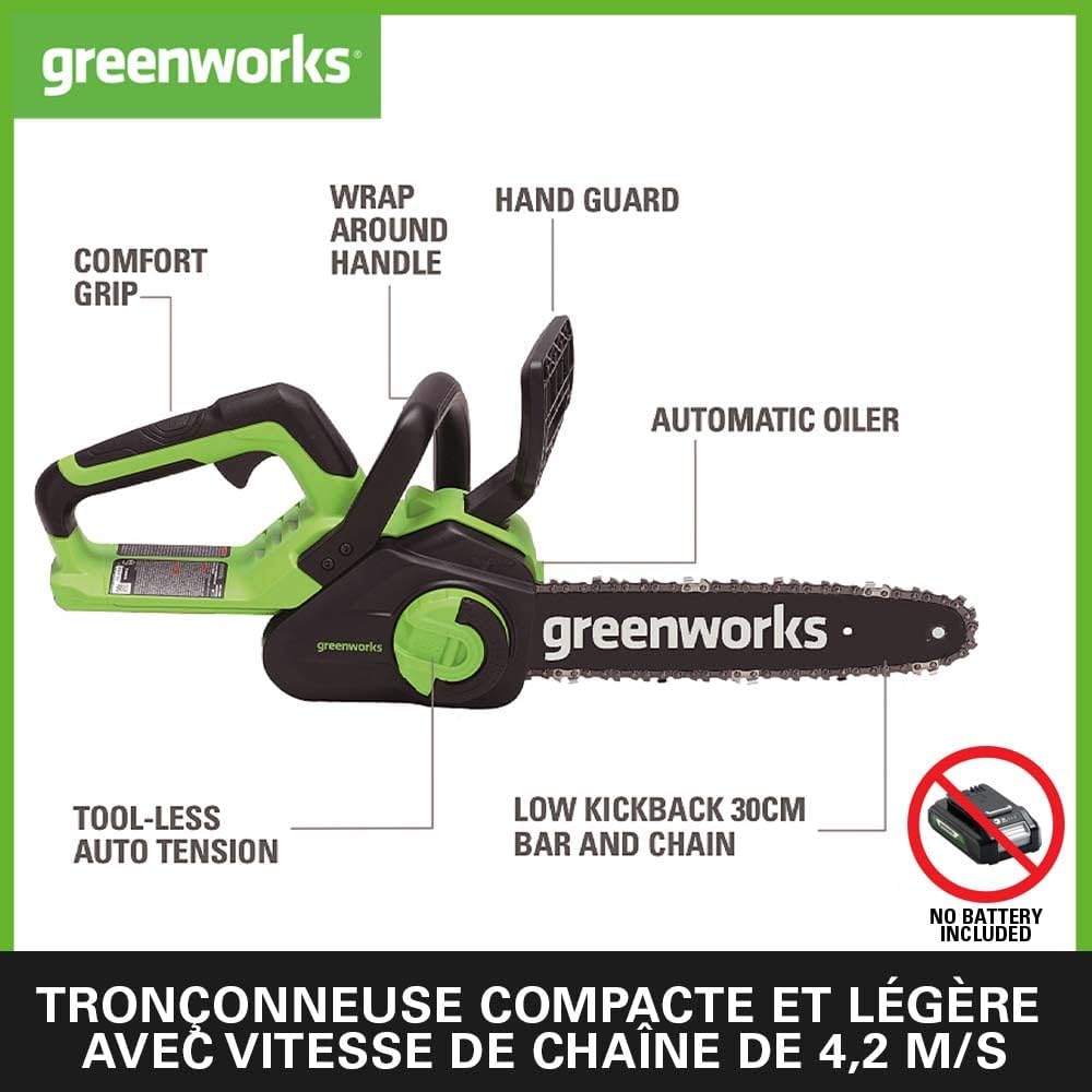 Detalle 2 de Greenworks G40CS30II Tronçonneuse 30 cm