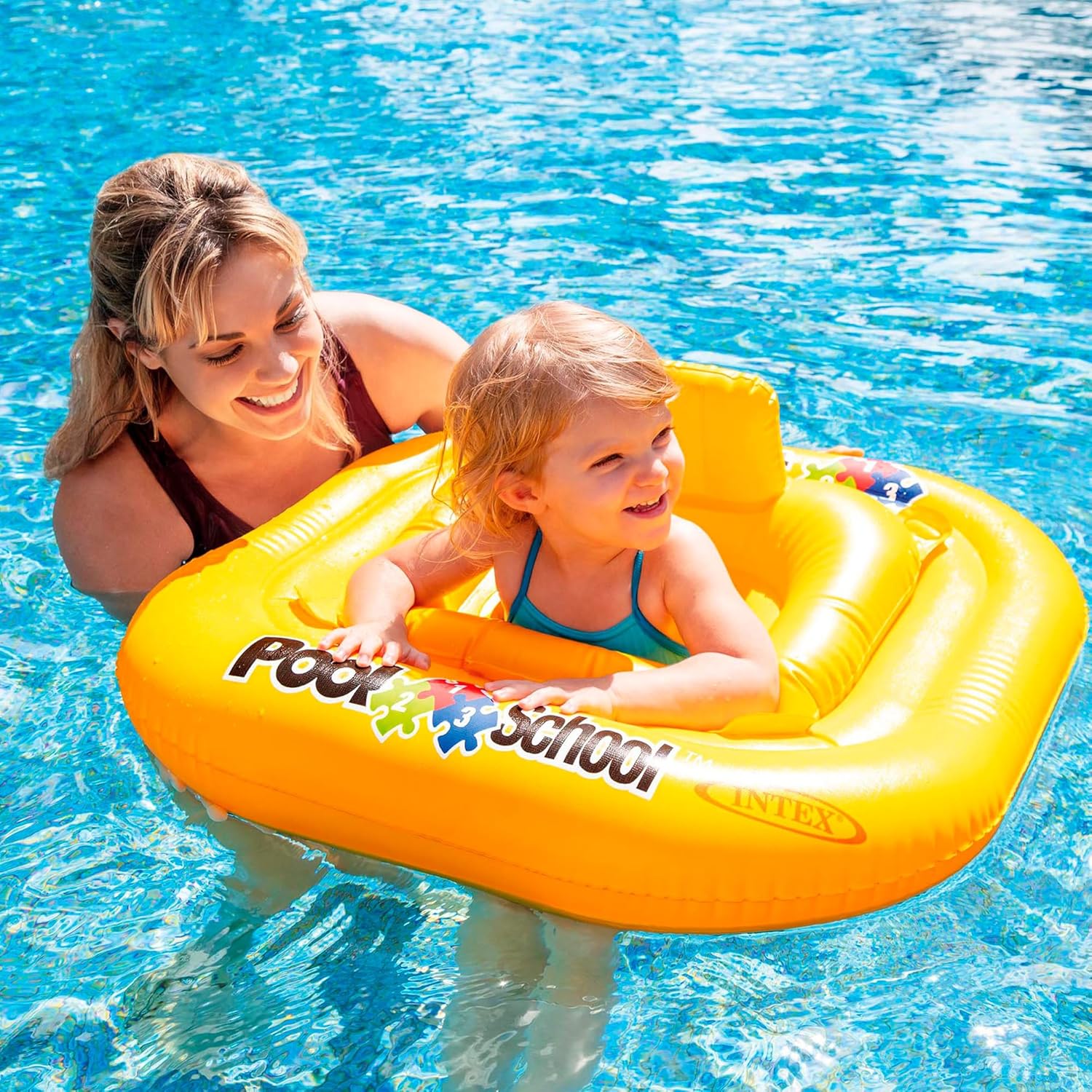 Detalle de Intex 56587EU Deluxe Baby Float mit Sitz – Multicoloured