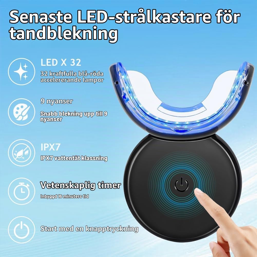 Detalle 2 de VOHESEA MYY-007 tandblekningskit med 32 LED-lampor och 16-minuterstimer