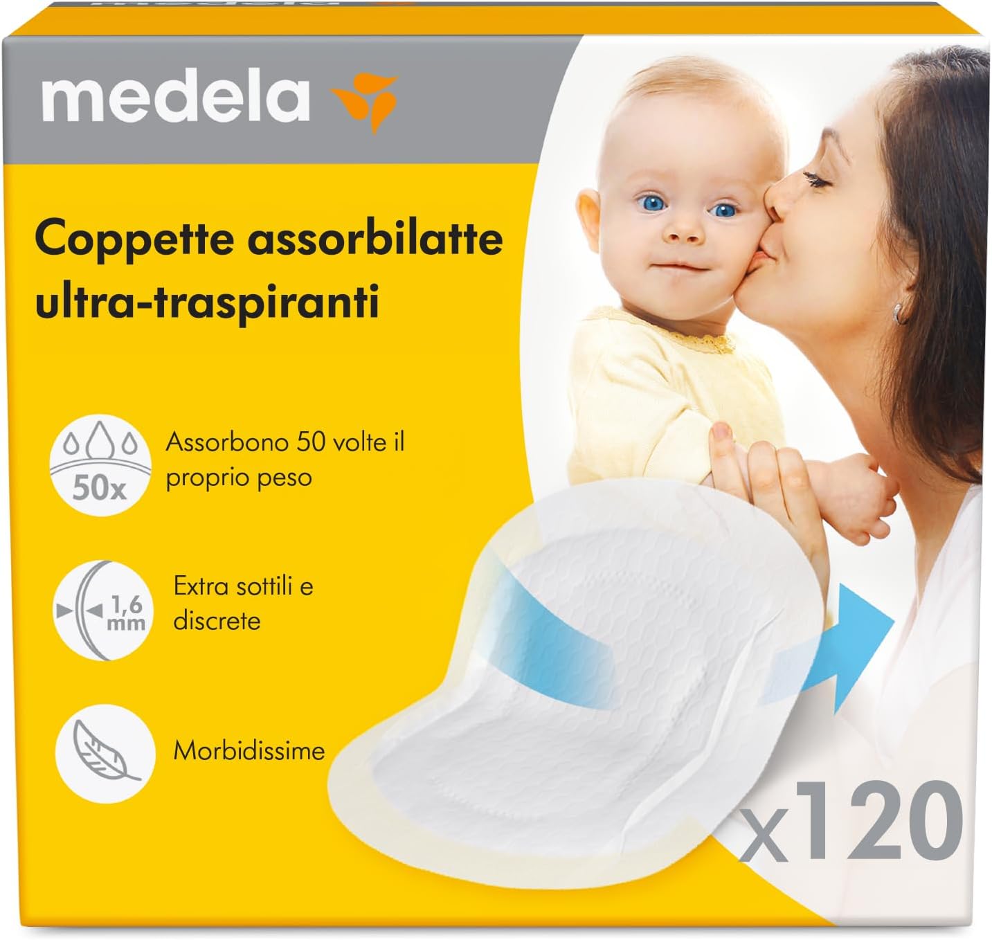 Medela Coppette assorbilatte 120 pezzi