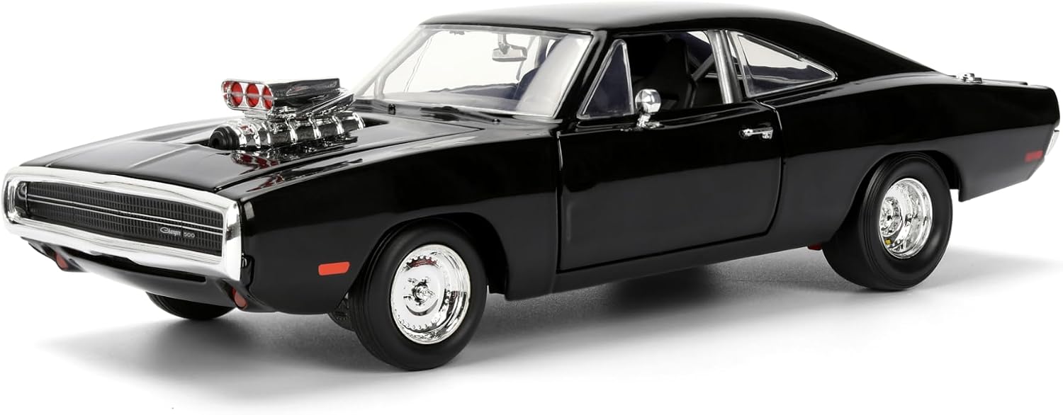 JADA Toys 253203068 Fast & Furious 9 Dodge Charger 1:24 – modèle métal avec roues en caoutchouc