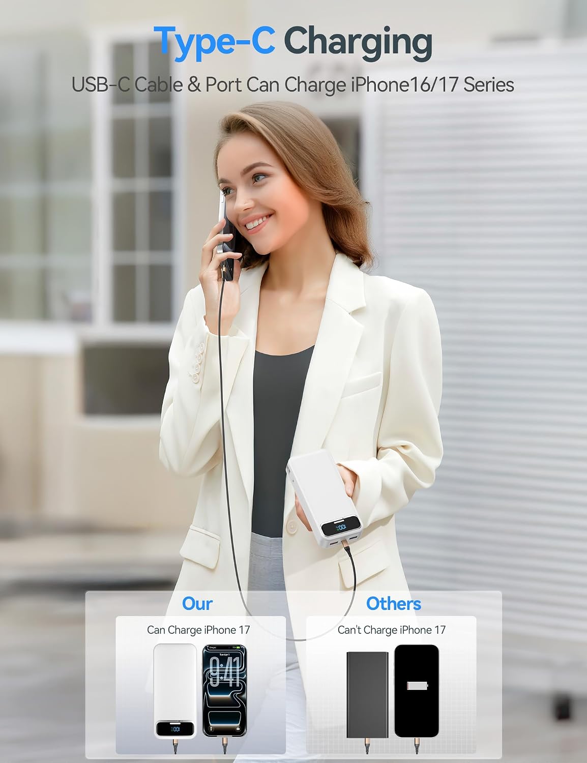 Detalle de Aonidi Power Bank 20,000mAh