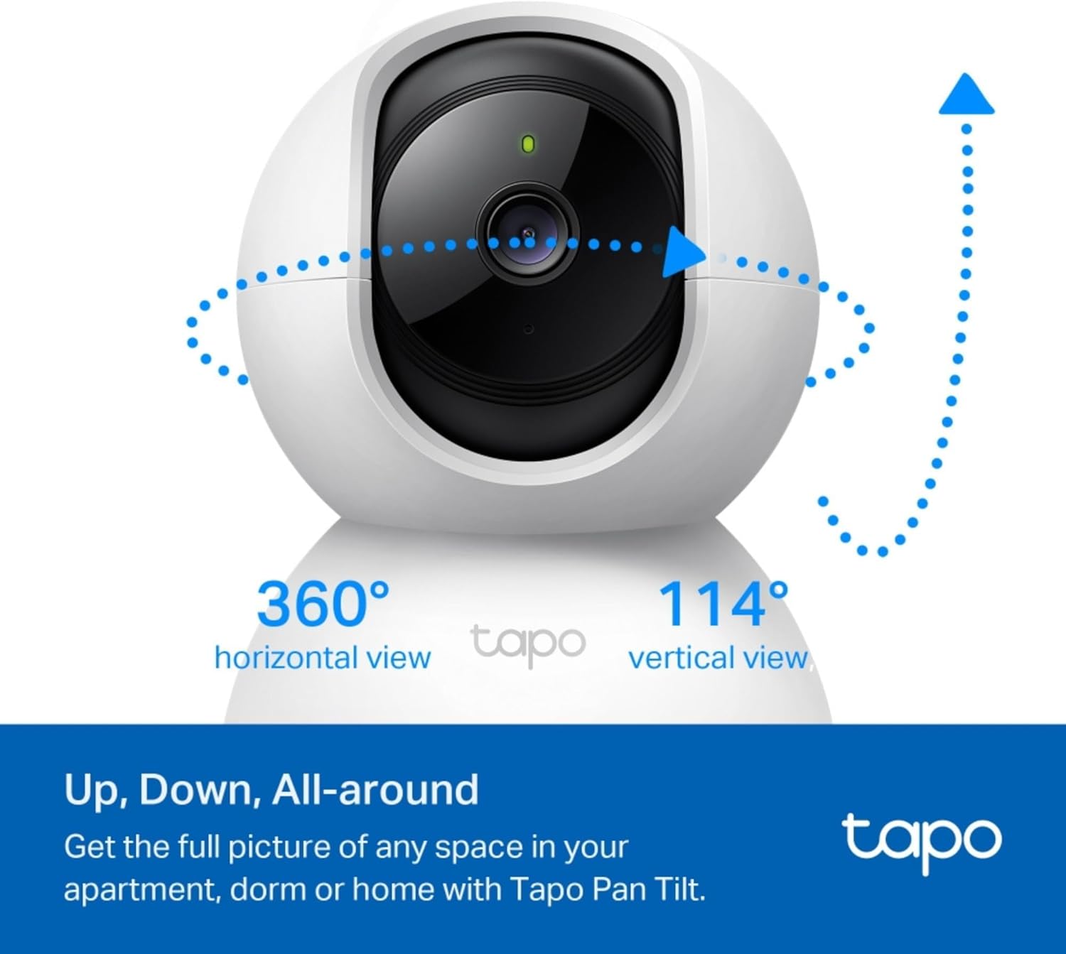 Detalle 2 de TP-Link Tapo C200 2-Pack 1080p Pan/Tilt Indoor Camera (C200P2) with Night Vision, Motion Alerts & Two-Way Talk