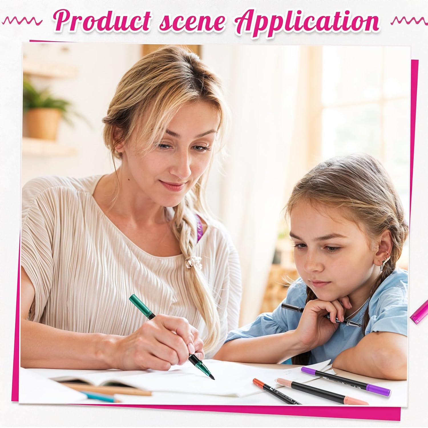 Thumbnail 5 de Thboxes Dual Brush Pen 48 Farben Filzstifte 🎨