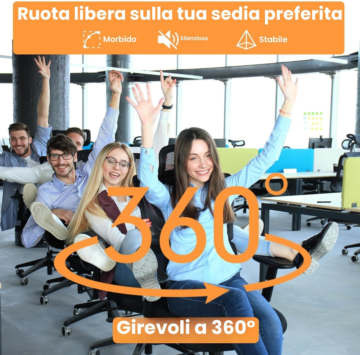 Detalle 2 de Huiguli Pistone Sedia Ufficio Class 4 a Gas di Ricambio – 300–450 mm, Ø50/28 mm, rotazione 360°, capacità 450 kg, nero