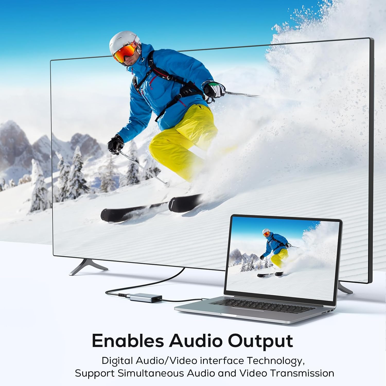 Thumbnail 3 de ABLEWE USB zu HDMI Adapter 1080p 🖥