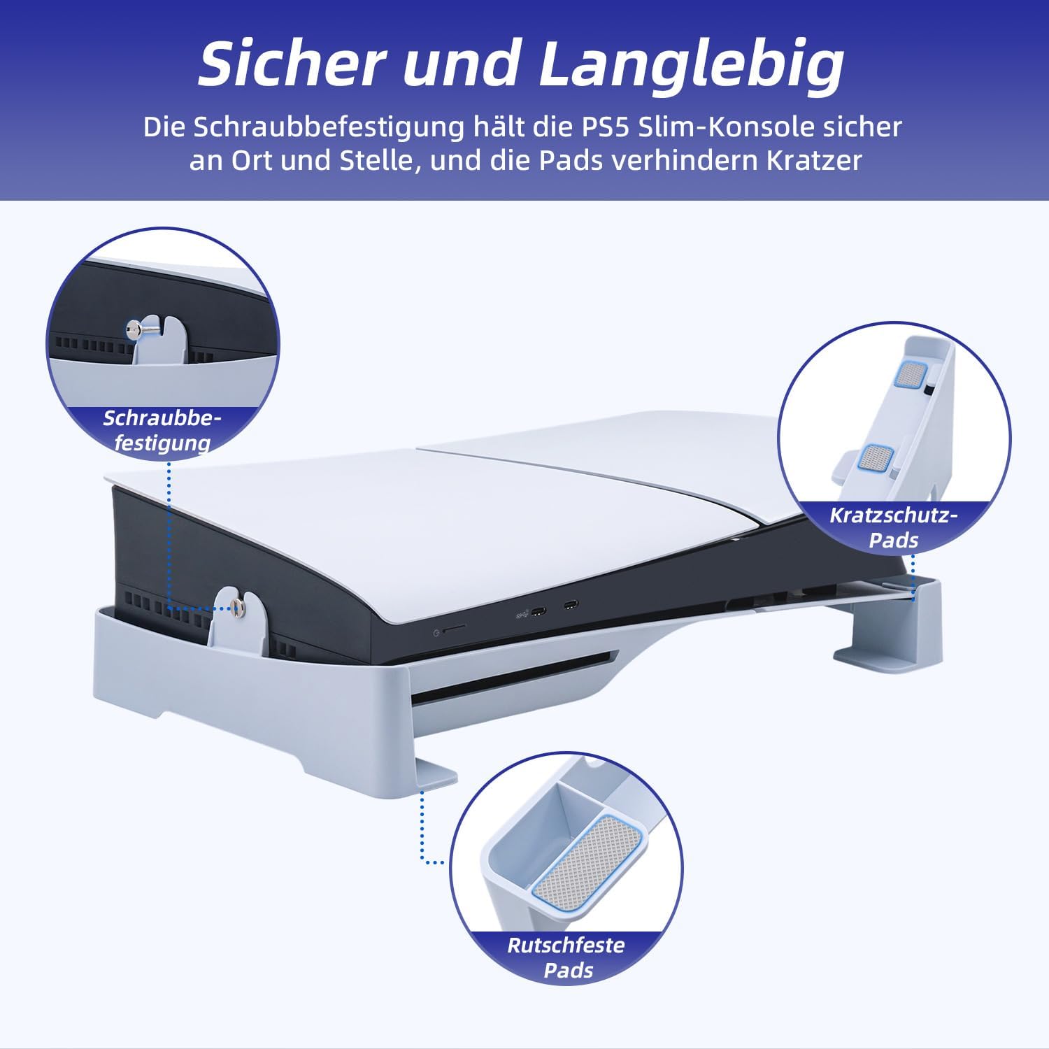 Detalle de Tolesum Horizontaler Standfuß für PS5 Slim