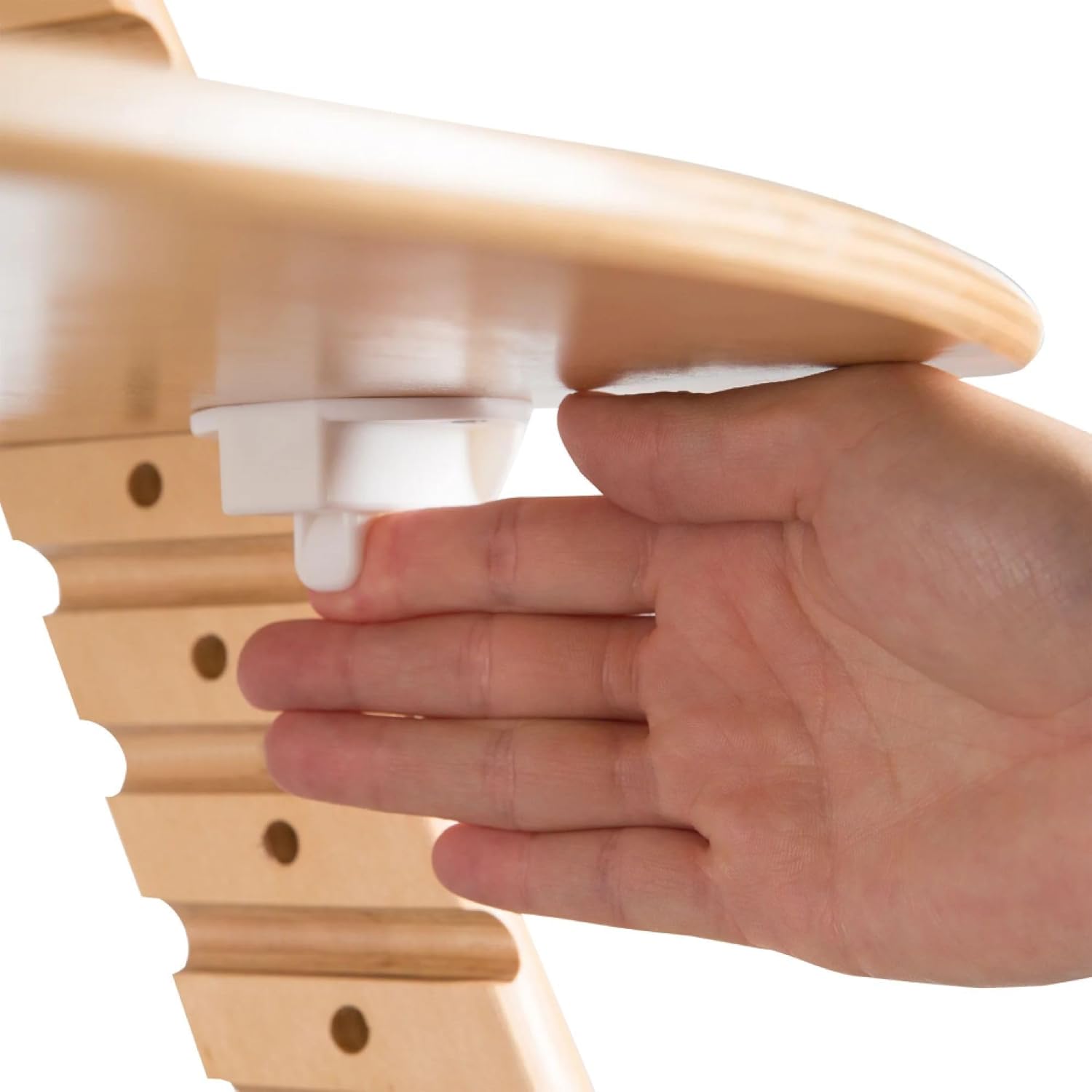 Detalle de roba Treppenhochstuhl Sit Up Click – Mitwachsender Holzhochstuhl von Baby bis Jugend bis 50 kg