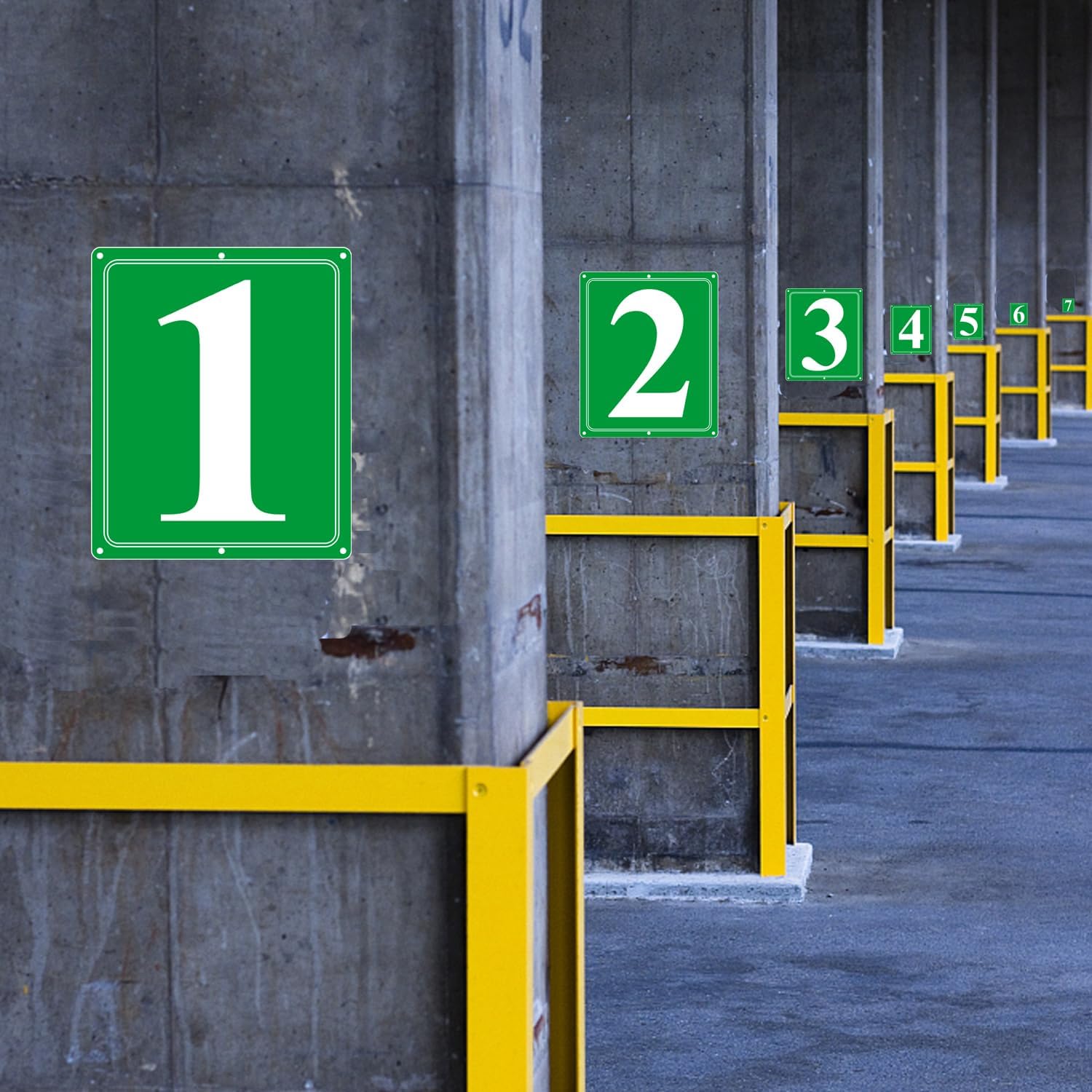 Detalle 2 de i-CowFun Outdoor Aluminum Number Sign 12" x 10