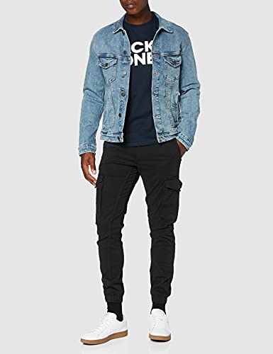 Detalle 2 de JACK & JONES Jjipaul Jjflake AKM 542 Black: vaquero cargo negro con ajuste cómodo