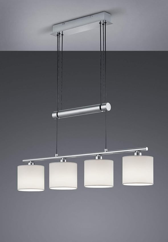 Detalle 2 de Trio Lighting Garda lámpara colgante níquel mate