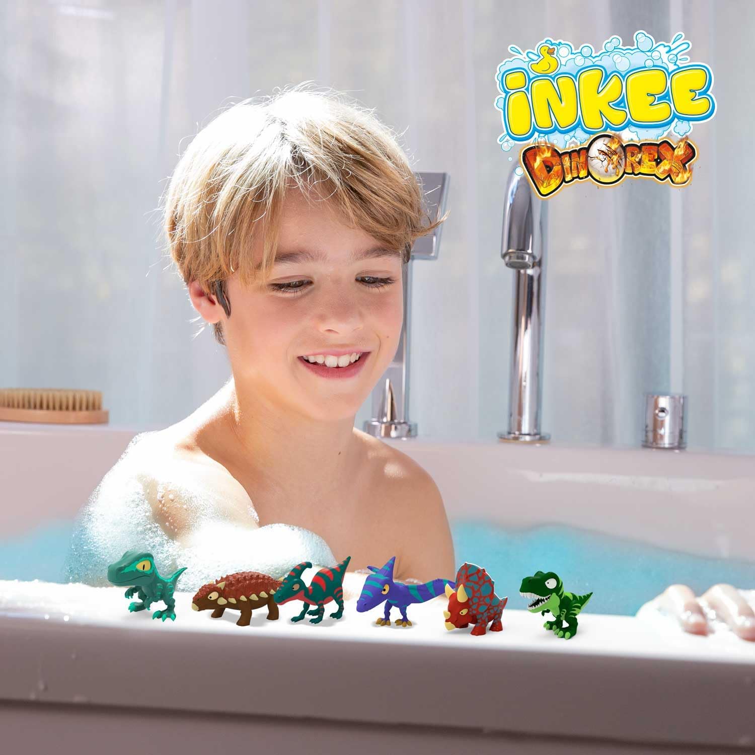 Thumbnail 6 de INKEE Coffret de Bain DINO – Set de 6 bombes de bain avec figurine Dinosaure à l’intérieur