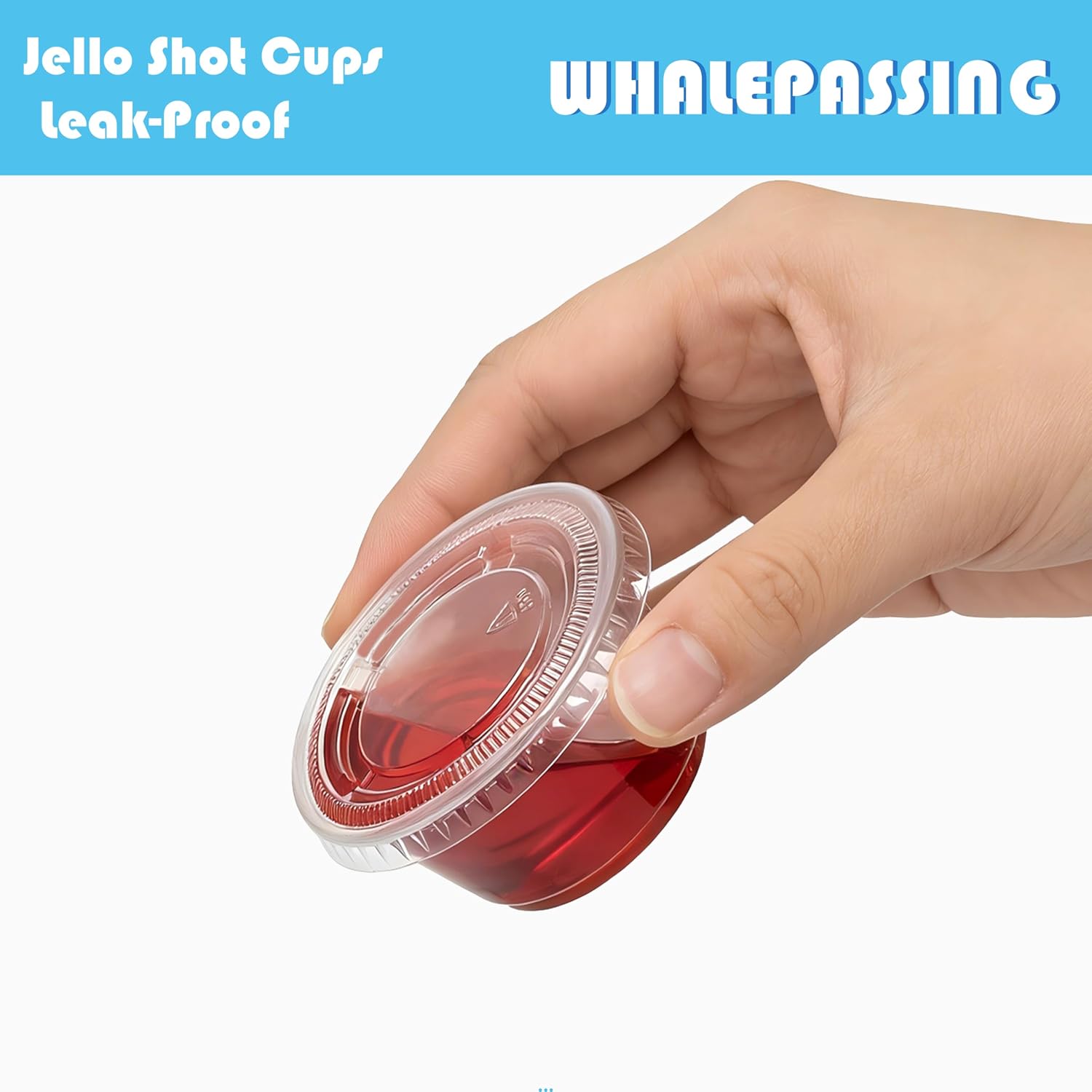 Thumbnail 3 de WhalePassing 【2oz-200 Sets】 2 oz Jello Shot Cups with Lids, 200 Count