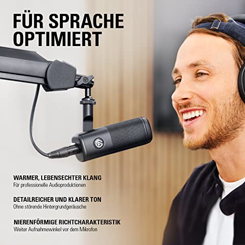 Detalle de Elgato Wave DX Dynamisches XLR-Mikrofon mit Nierencharakteristik