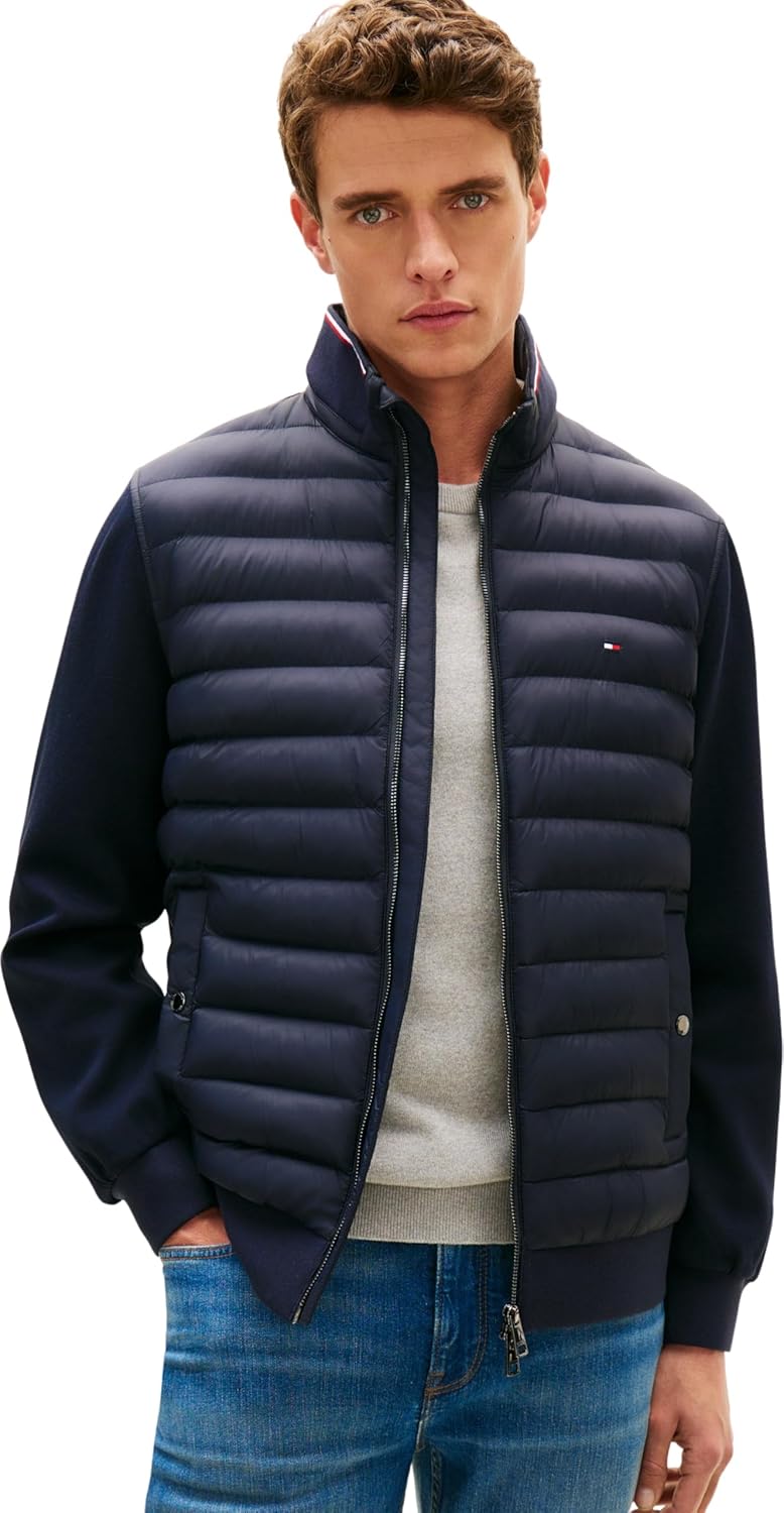 Thumbnail 6 de Tommy Hilfiger Sweat avec Fermeture Éclair Homme Mix Media Stand Collar
