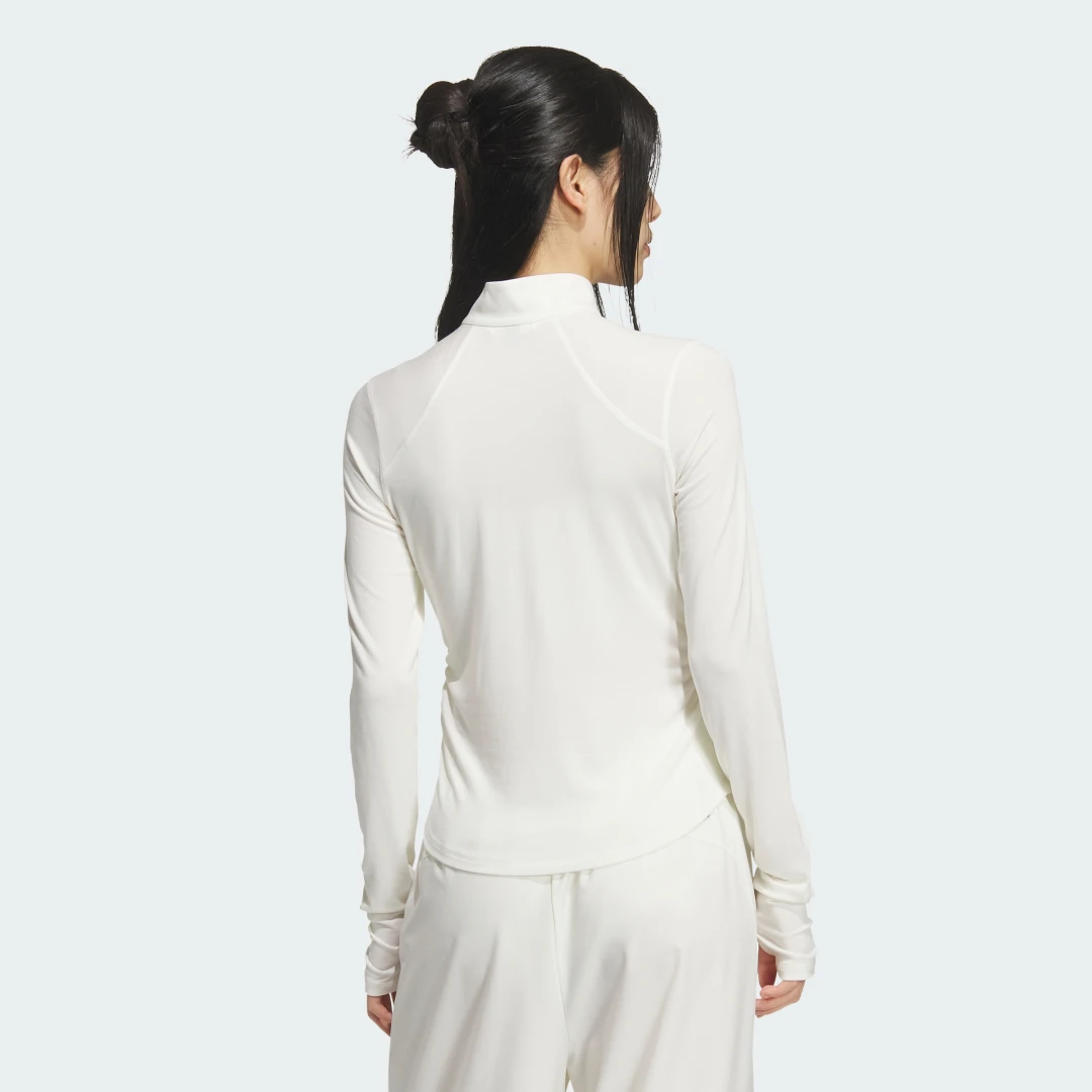 Thumbnail 1 de Camiseta entallada de manga larga Adidas – color blanco