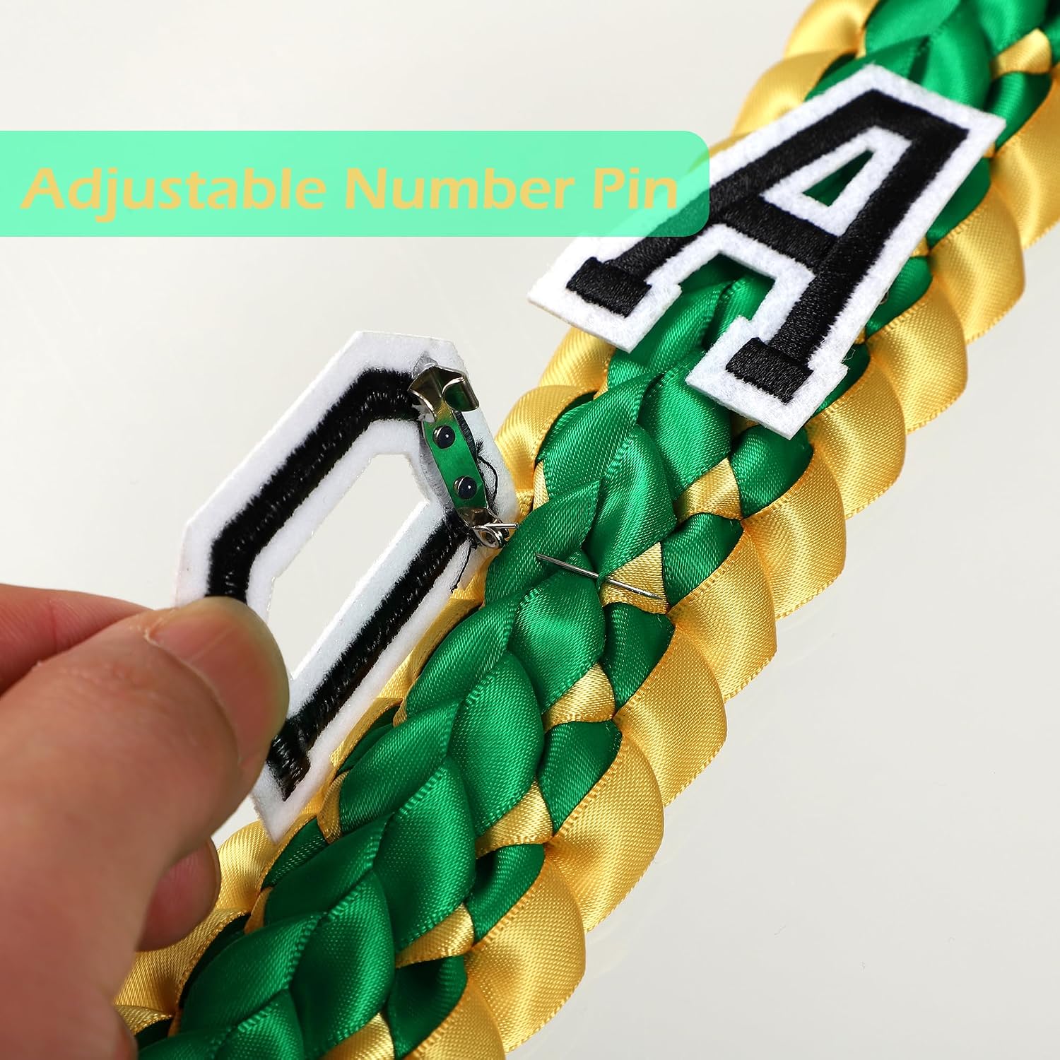 Detalle de D DODOU Graduation Lei and Honor Cord Set, Polyester