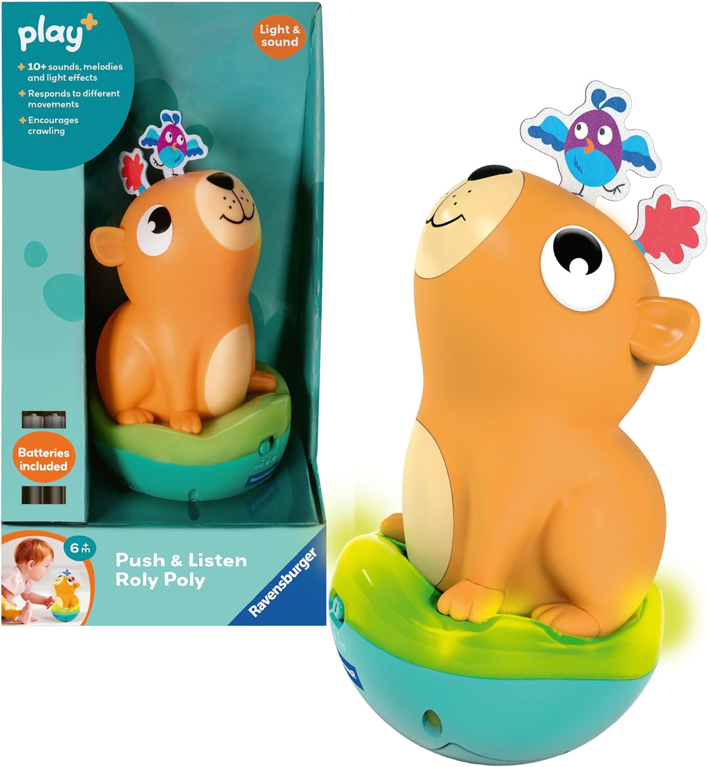 Detalle de Ravensburger Play+ Roly Poly Capybara 🎲