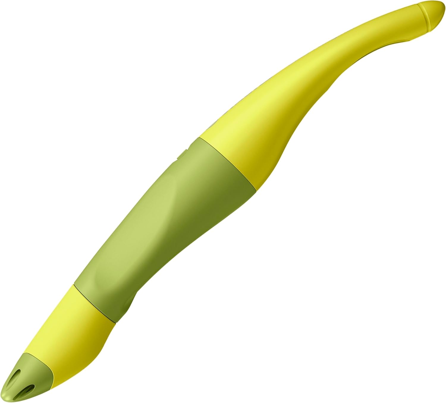 Detalle de STABILO EASYoriginal Ergonomischer Tintenroller – Rechtshänder, Limone/Grün, blau löschbar, inkl. Patrone