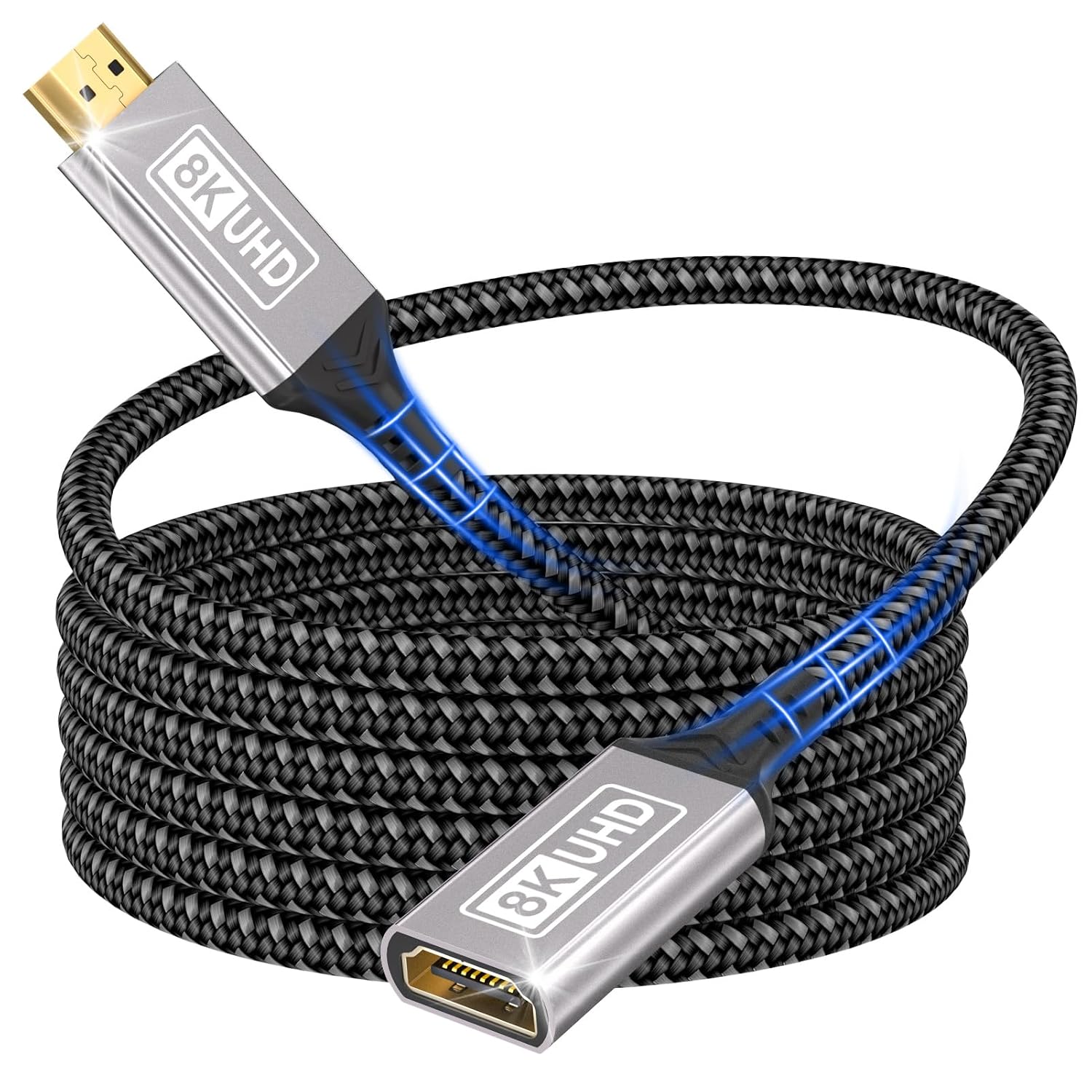 Detalle de Lumivtx przedłużacz HDMI 2.1, 2 m, 48 Gb/s, do 10K i 8K 60 Hz
