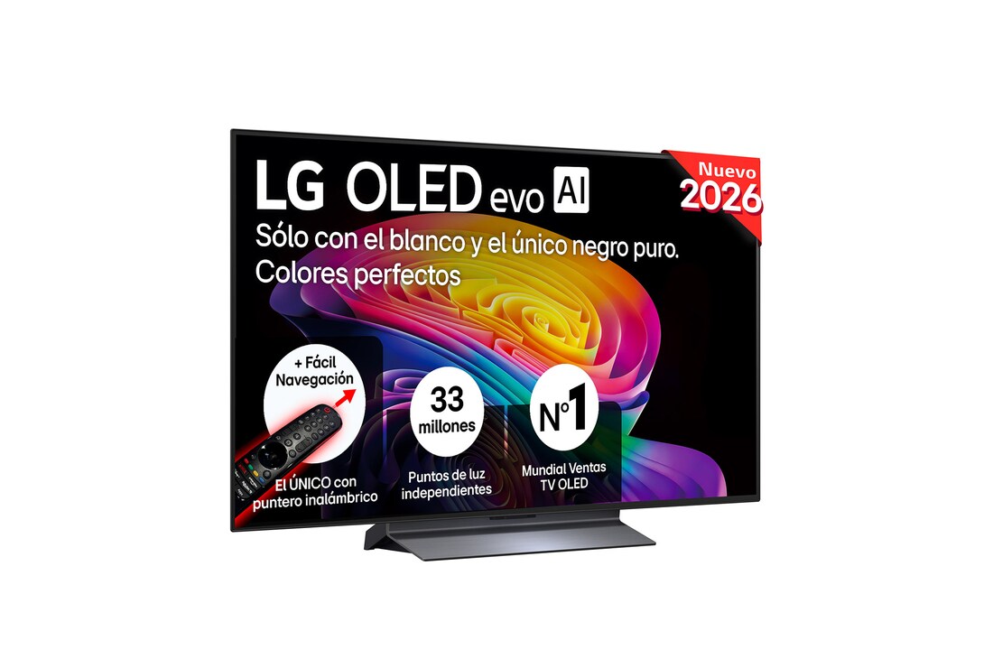 Detalle de LG OLED evo AI C6 48" (OLED48C6ELB) – 4K, 165 Hz, webOS Copilot