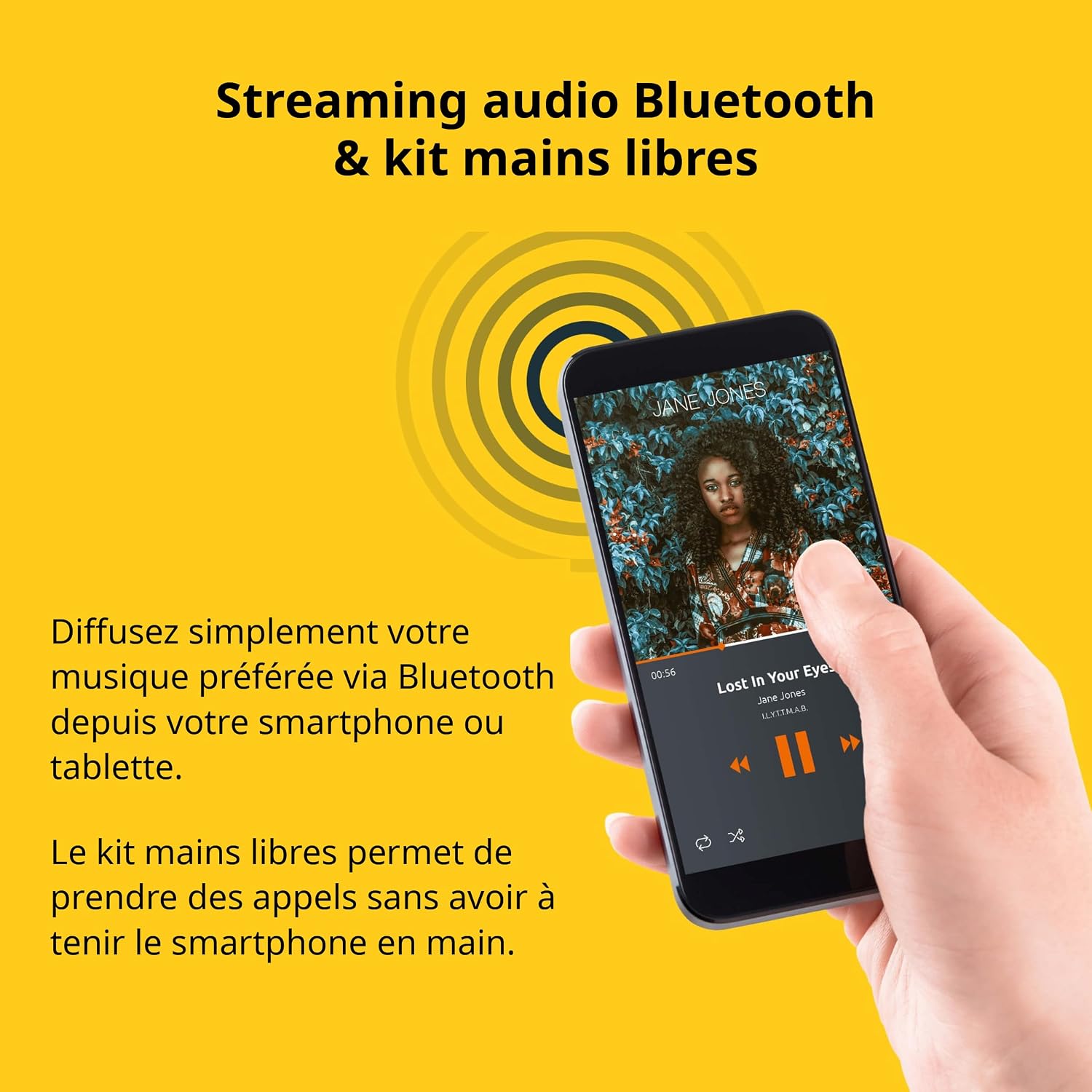 Detalle de TechniSat Viola Radio de Cuisine encastrable – FM, Bluetooth et lampe de travail (blanc)