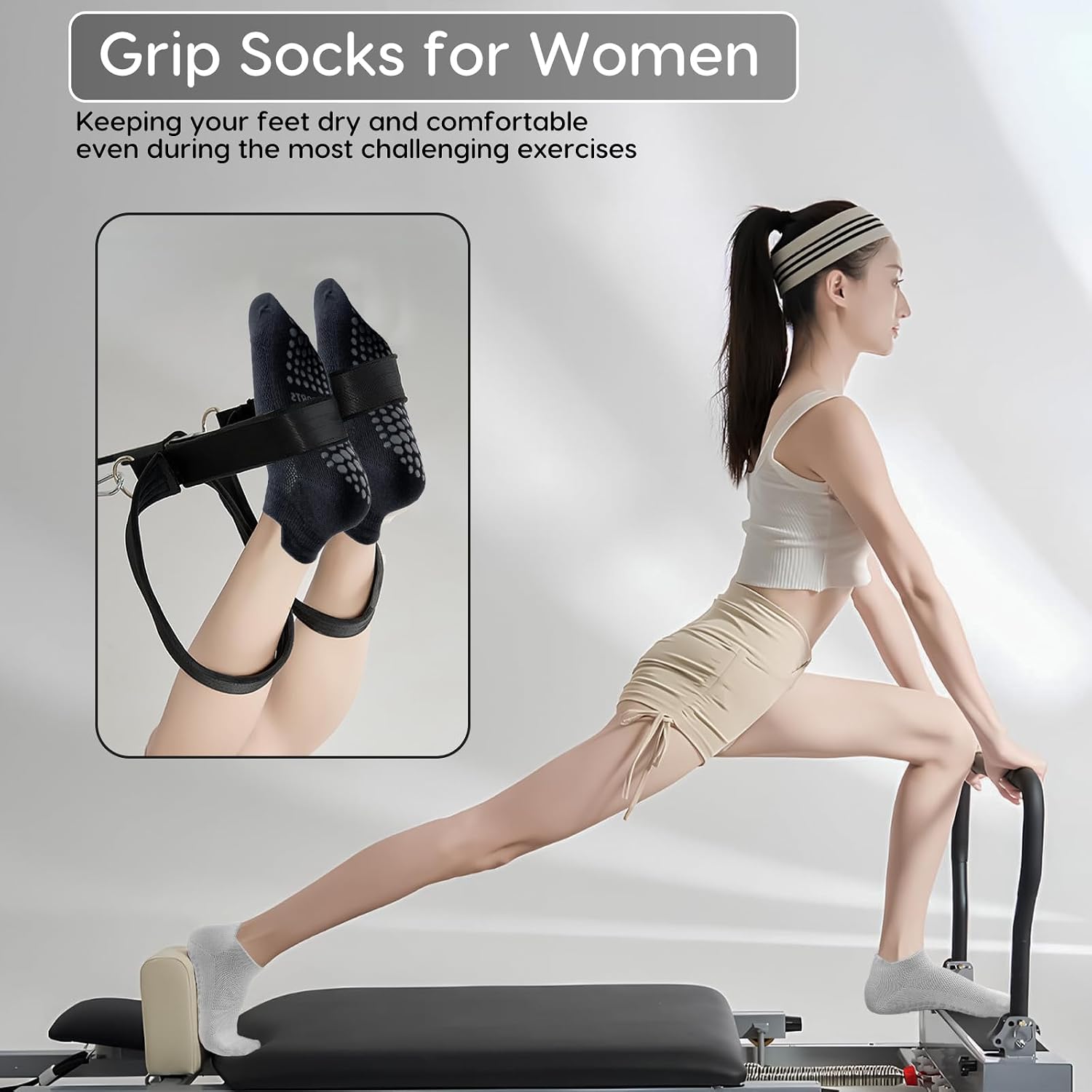 Thumbnail 4 de Dzpuhuojz Calcetines Pilates Antideslizantes 35-40