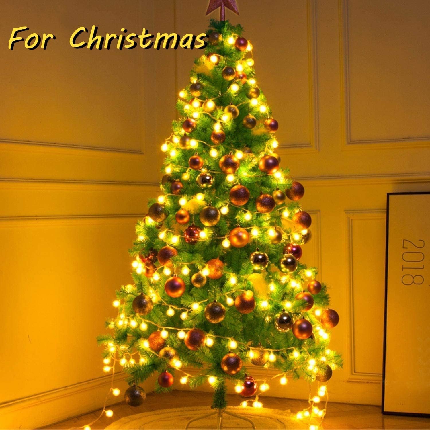 Detalle de Suplong Rechargeable Fairy Lights USB (8 lighting modes, 16ft/50 LEDs) waterproof fairy string lights