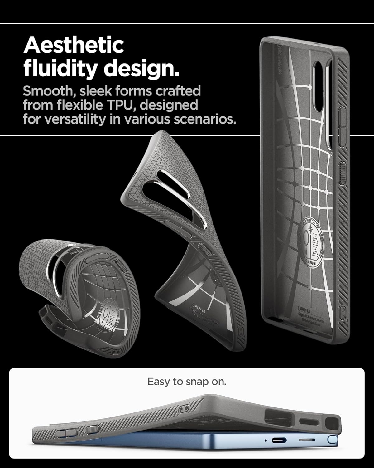 Thumbnail 4 de Spigen Liquid Air pour Samsung Galaxy S25 Ultra (coque) – Gris